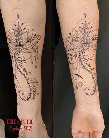 goldie-tattoo-tarbes.mars2021web..prenoms-et-lotus-mandala-avant-bras.jpg